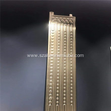 Aluminum vacuum brazing plate dimensions for vehicle cooling